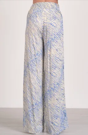 Blue Sahara Wide Leg Pants