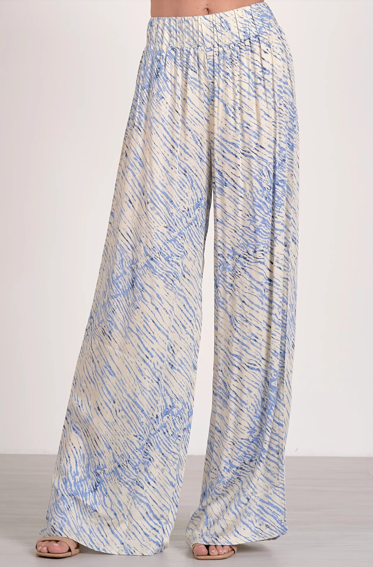 Blue Sahara Wide Leg Pants