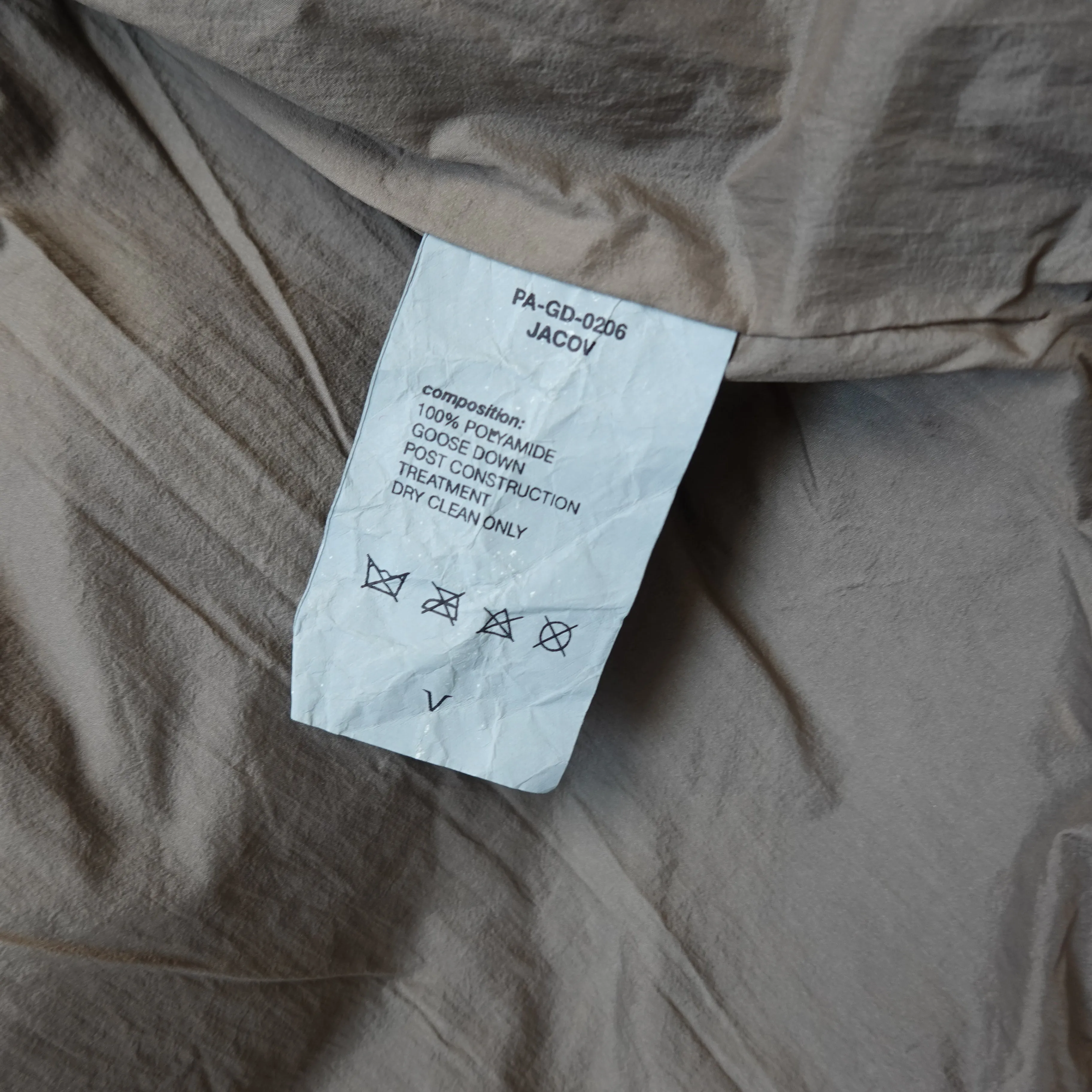 Jacov Goose Down Garment Dyed Jacket - Fits S